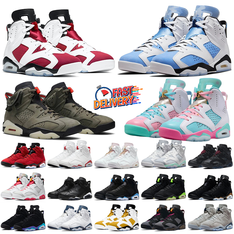 6s Basketball Shoes British Khaki UNC Blue Gold Hoops Carmine Black Infrared Bordeaux Tech Chrome Hare outdoor sports sports Sneakers schoenen 36-47