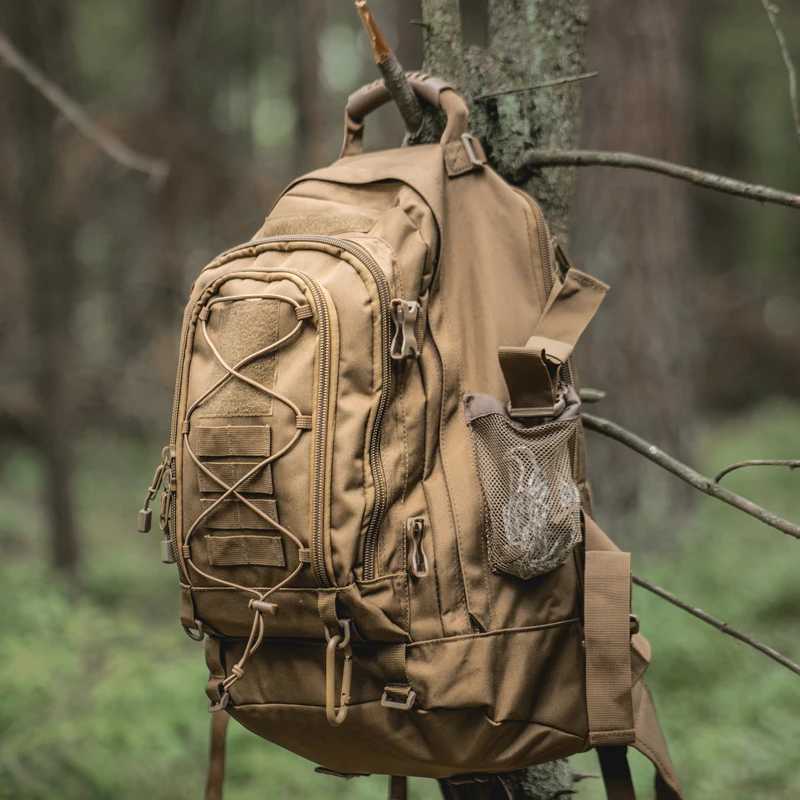 65L Outdoor Tactical Backpack Mens Outdoor Hiking Bag Large Capacity Military Army Bags Travelling Camping RucksackC250407