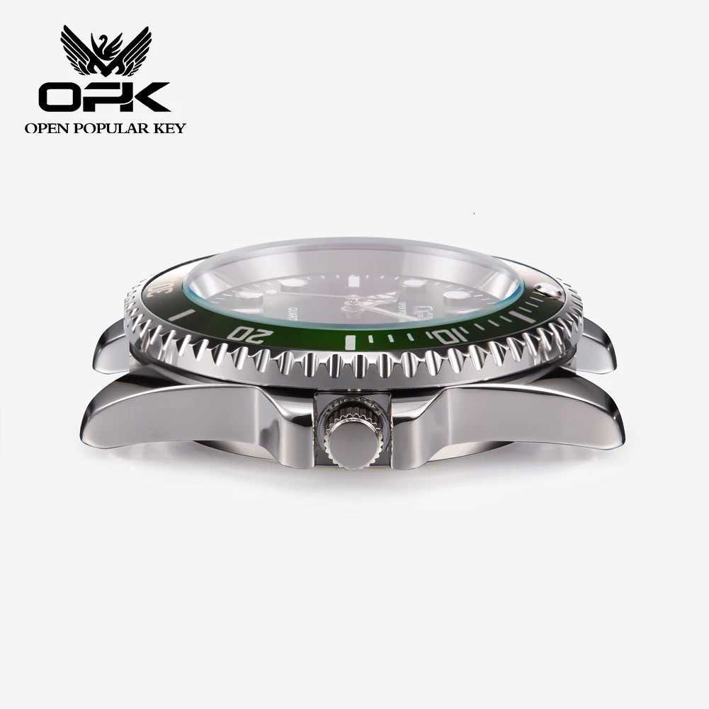 OPK brand steel belt single calendar luminous waterproof mens quartz watch 8118W251104
