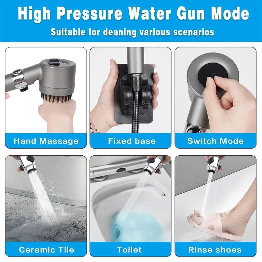 3 Modes Handheld Shower Filter Powerf Massage Spa High Pressure Water Saving Shower with ONOFF Switch for Bathro Y251103