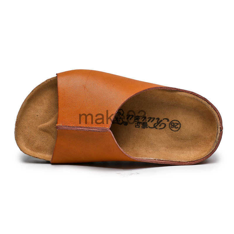 Ruizu 2024 Childrens Cool Slippers Summer New Style for Girls Comfortable Baby Korean Childrens Shoes for Boys Simple J250403