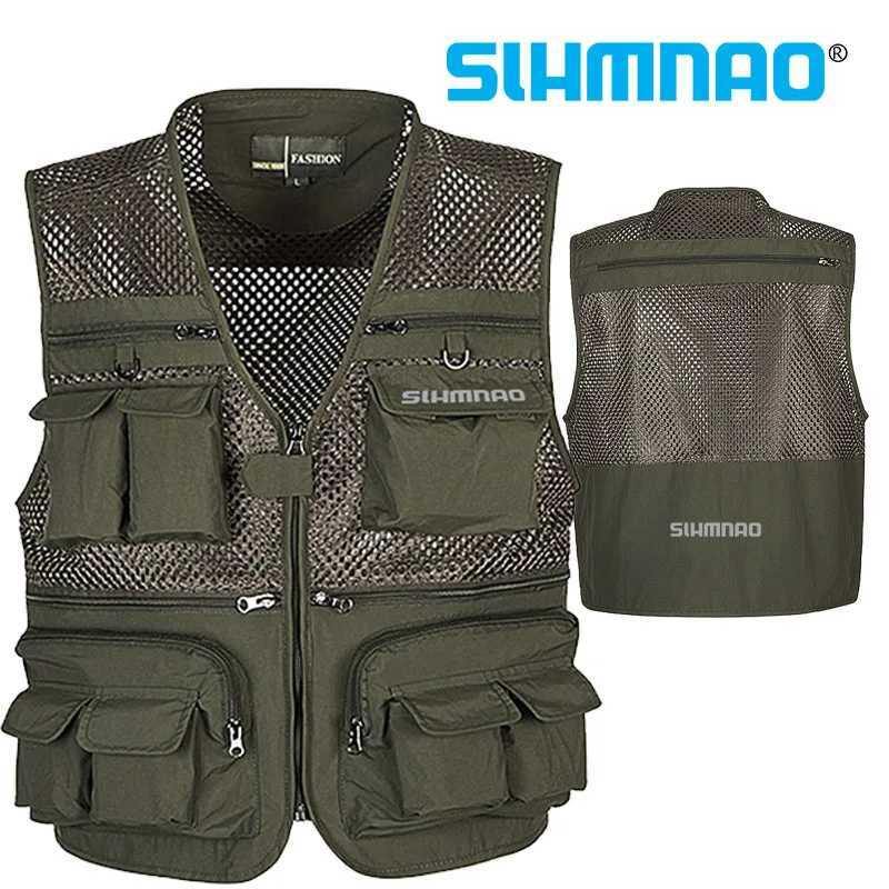 2025 Mens Fishing Vest Tactical Outdoor Equipment Jacket Summer Vest Mens Tool Multi Pocket Mesh Work Sleeveless Jacket Mens X250403