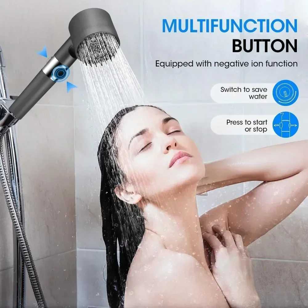 High Pressure Shower Raindrop Faucet 3 Mode Adjustable Spray Filtration System with Massage B for Spa Experience Y251103
