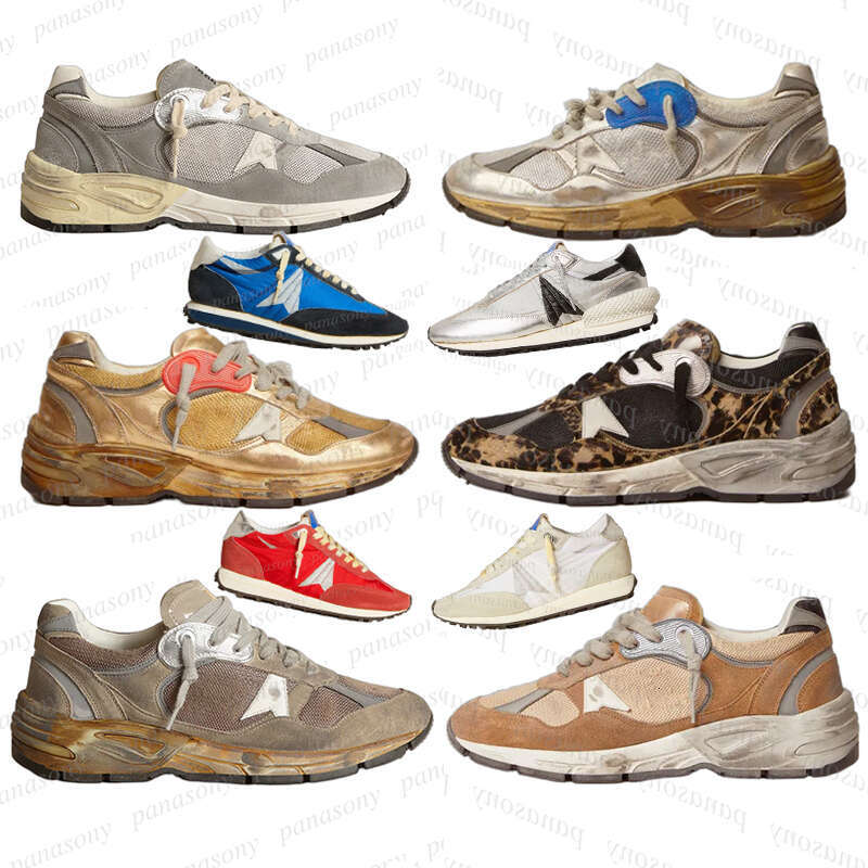 Designer Shoes Dad Super Star Golden Shoes Women Casual Sneakers New Release Luxury Italy Sequin Classic White Do Old Dirty Men Casual Shoe Lace Up Woman Man Unisex