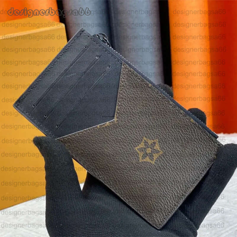 Top luxury Designer Mens Card Holder Womens Pocket Organizer Wallets Credit Card Cases Classic Coin Purse Wallet Zipper Key Pouch Multi Colors Id Cardholders