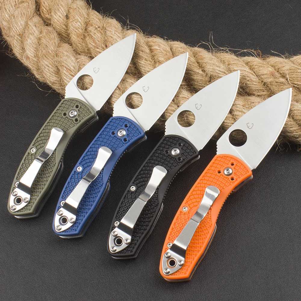 high quality 2024 New C148 Pocket Knife CPMS35VN Steel Blade Nylon Fiberglass Handle Camping Outdoor Tool EDC KnivesZ250402