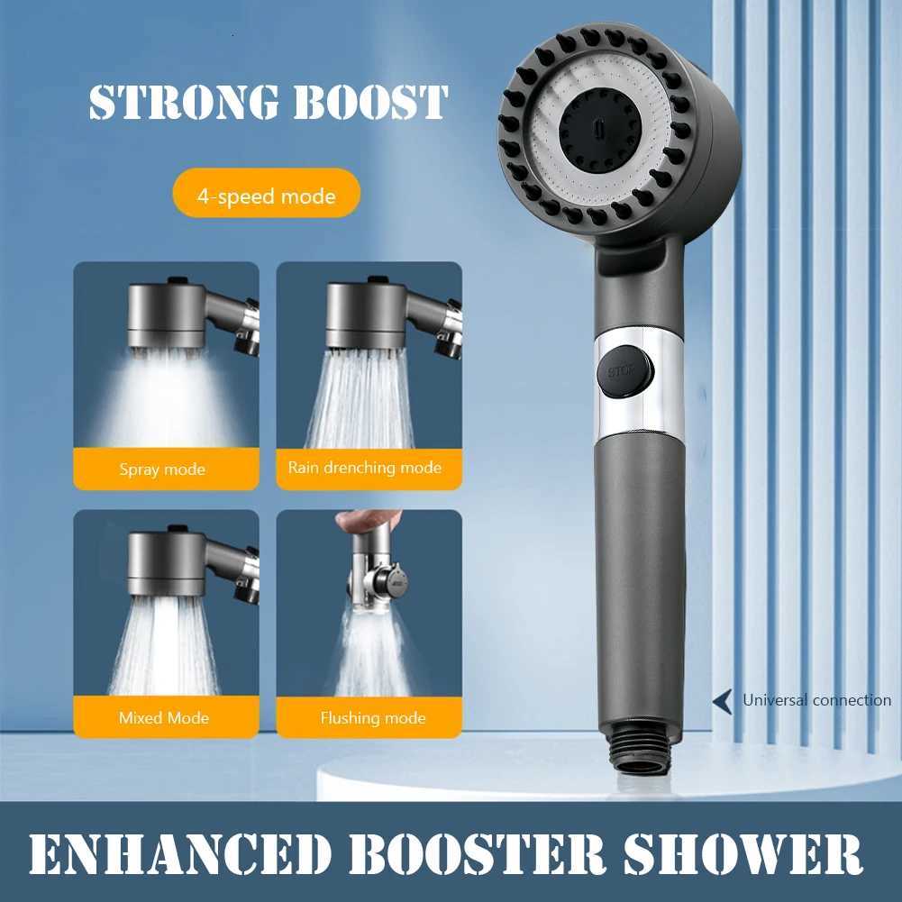 Bathro Shower Powerf Pressurization Large Flow Shower Adjustable 4 Modes Replacement Parts Bathro Accessories Y251103