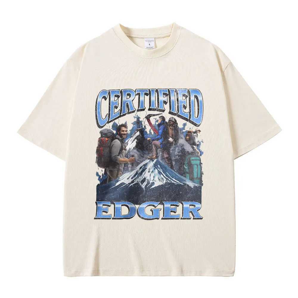 Funny Offensive Mountain Hiker Graphic T Shirts Men Women Vintage Oversized Streetwear Male Fashion Casual Pure Cotton T-shirt X2504031