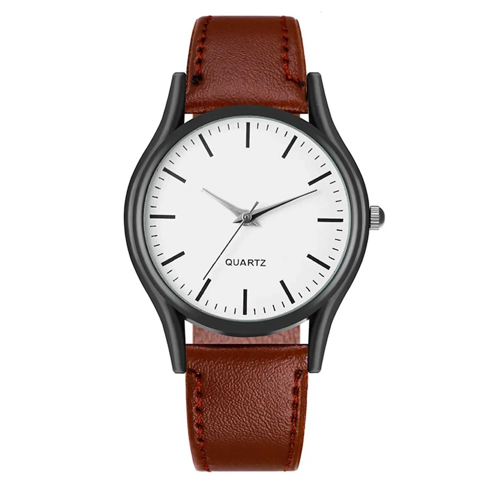 Watches for Men Reloj Hombre Fashion Retro Business Hand Watch Leather Watches Quartz Wristwatch Clock Gift Relogios MasculinoW251104