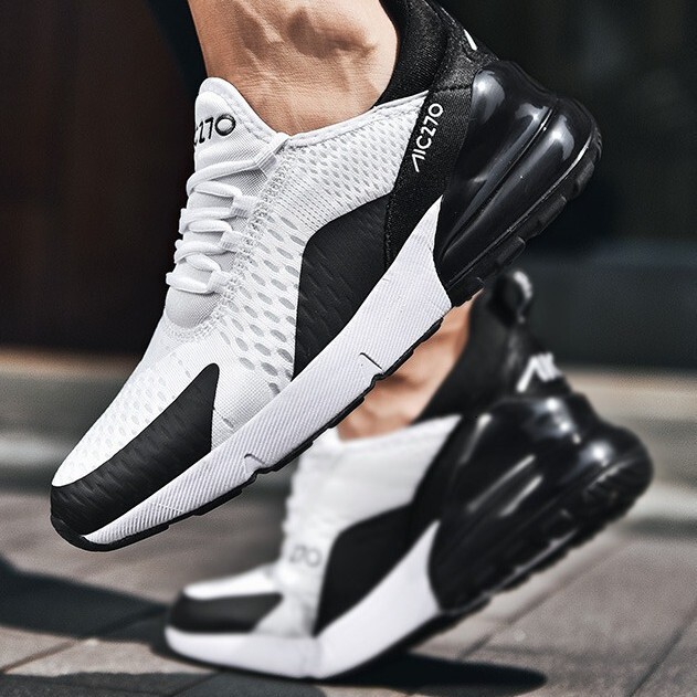 Cross-border New Large Size Full Palm Cushion Shock Absorption Couple Style Soft Sole Running Sports Casual Unisex Shoes