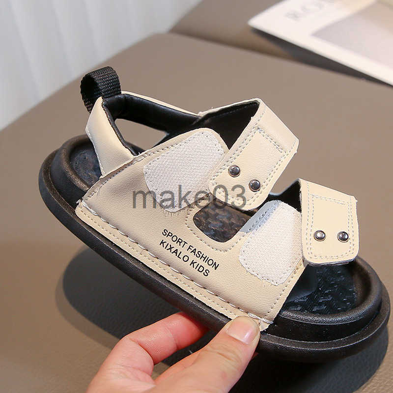 Childrens Sandals 2024 Summer New Style Girls Non slip Soft soled Casual Shoes for Small and Medium sized Boys Beach Shoes Super J250403