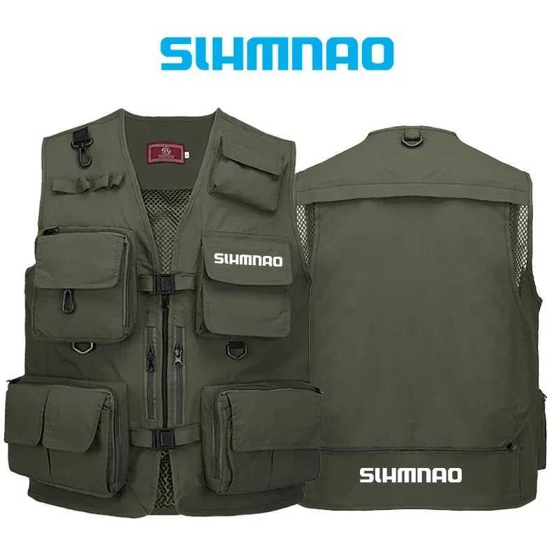Fisherman Fishing Vest for Spring and Summer Professional Mens and Womens Multi Pocket Portable Lure Fishing Photography Vest X250403