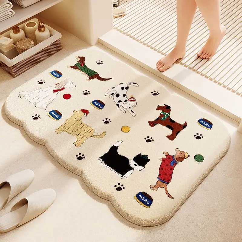 VIKAMA Adorable Premium Animal Print Entrance Rug Bedroom Toilet Door Mat Non-Slip Soft Comfort Floor Mat Interior Decor C251103