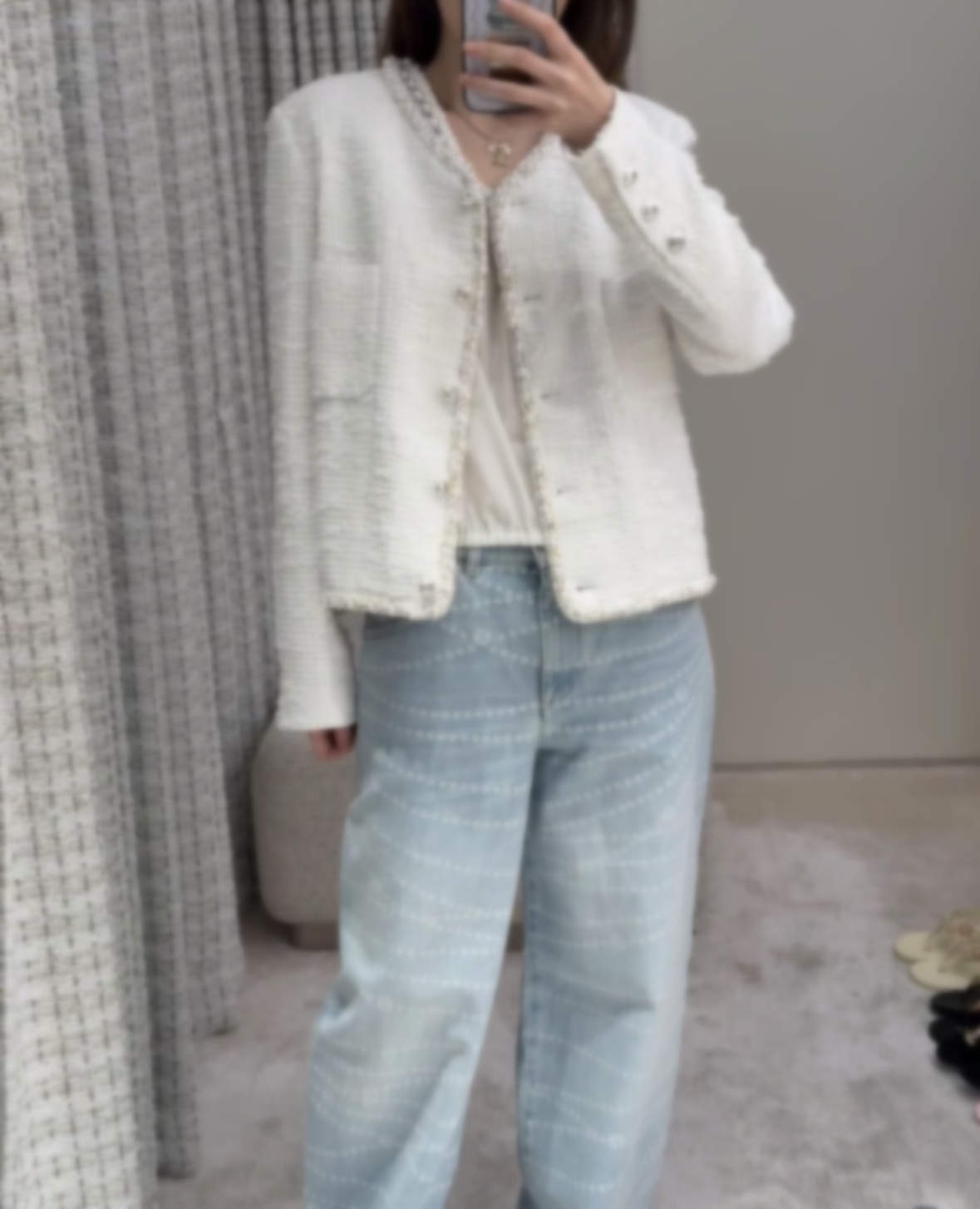 Chan 2025 new tweed jacket white jacket high quality jacket designer clothes women designer jacket women Paris runway designer coat women women's jacket coat women