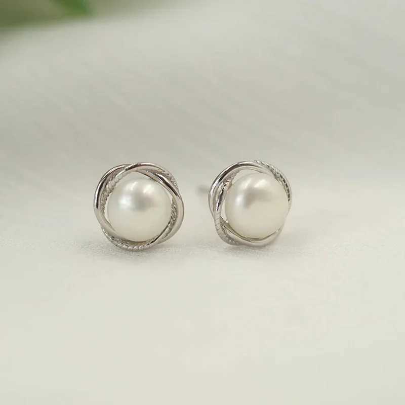 Huitan Chic Small Round Imitation Pearl Stud Earrings for Women Daily Wear Simple Elegant Female Earrings Fancy Anniversary Gift C251103
