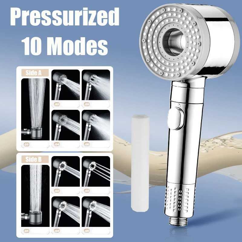 New 10 Settings Double Sided Unique Shower High Pressure Water Saving Massage Shower Filtration Bathro Shower Y251103