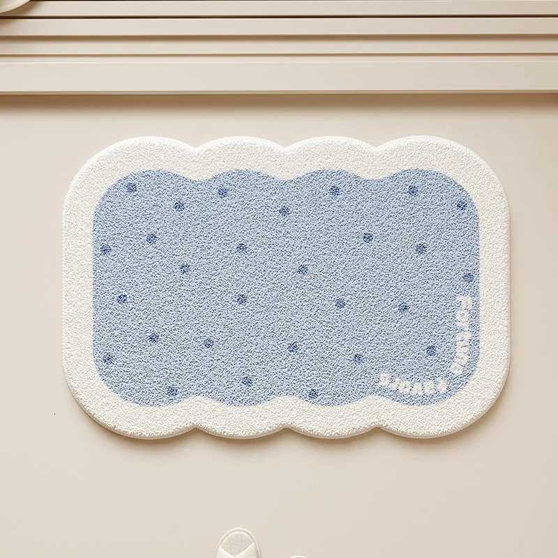 Bathroom floor mat winter bath quick drying non-slip foot mat bathroom door plush thickened carpet C251103