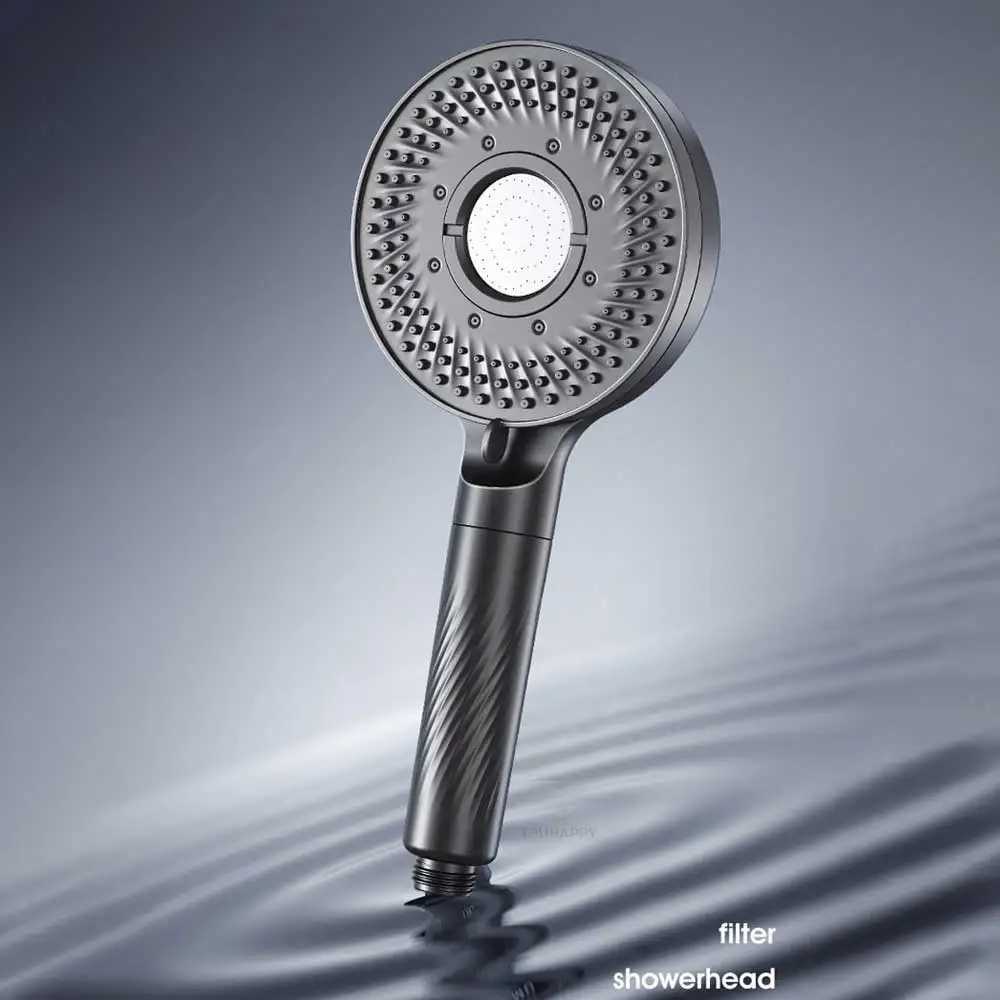 5 Spray Modes Shower High Pressure Large Water Outlet Shower with 1 Filter Rainfall Shower He Bathro Accessories Y251103