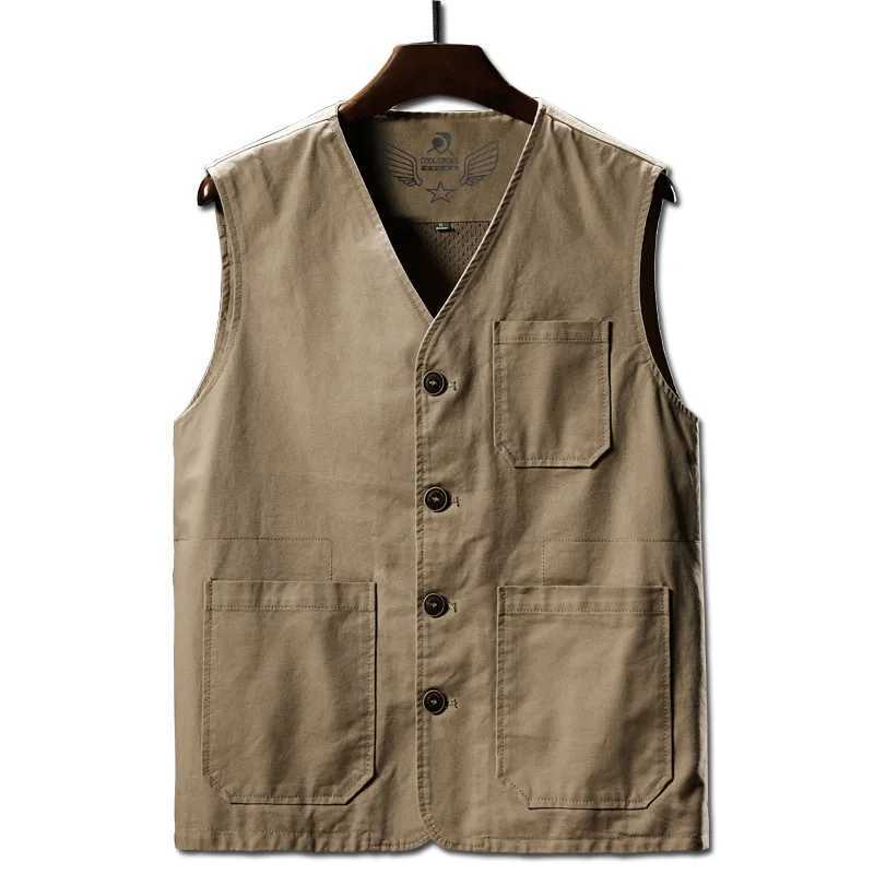 M-8XL Large Size Style Mens Casual Vests Cotton Breathable Mesh Sleeveless Jackets Male Outwdoor Fishing Waistcoat To X250403