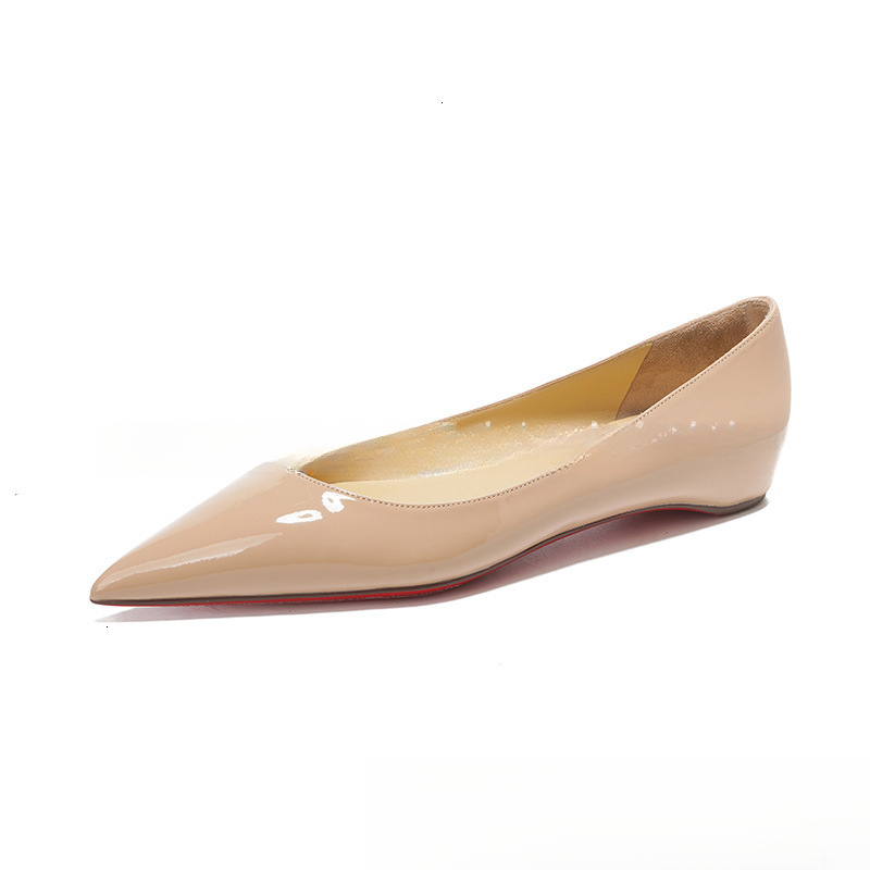 2024 New Spring French Style Nude Color Hidden Wedge Pointed Toe Flat Women Shallow Mouth Versatile Commuter Single Shoes ddmysaturn