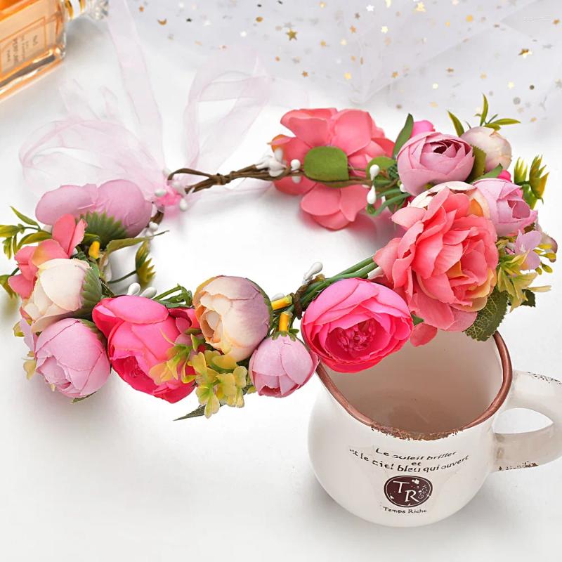 Update Dog Flower Collar And Traction Rope Set Pearls Beaded Leash Collars Wedding Attire Wreath Po Pet Prop Accessories