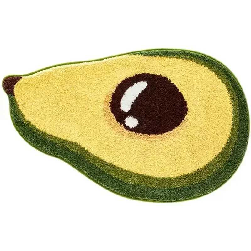Small fresh fruit imitation cashmere toilet absorbent mat Bathroom toilet household carpet bedroom bedside foot mat C251103