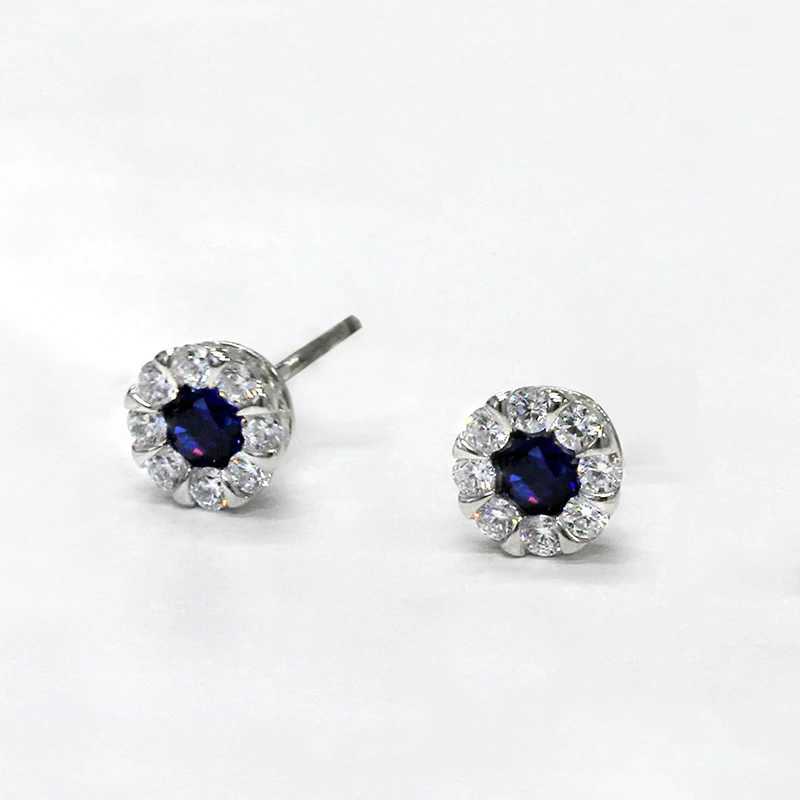 Huitan white/blue/red/green cubic zirconia earrings suitable for womens daily earring temperature female accessories fashionable jewelryT250402