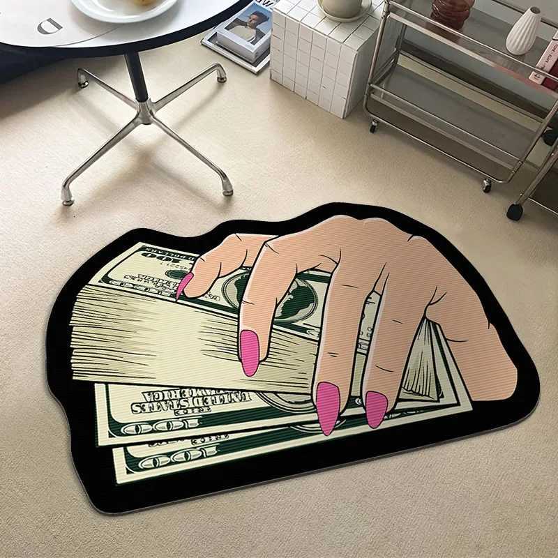 VIKAMA Irregular Dollar Carpet Living Room Sofa Non-Slip Floor Mat Bedroom Bed Comfortable Soiled Foot Mat Home Decoration C251103