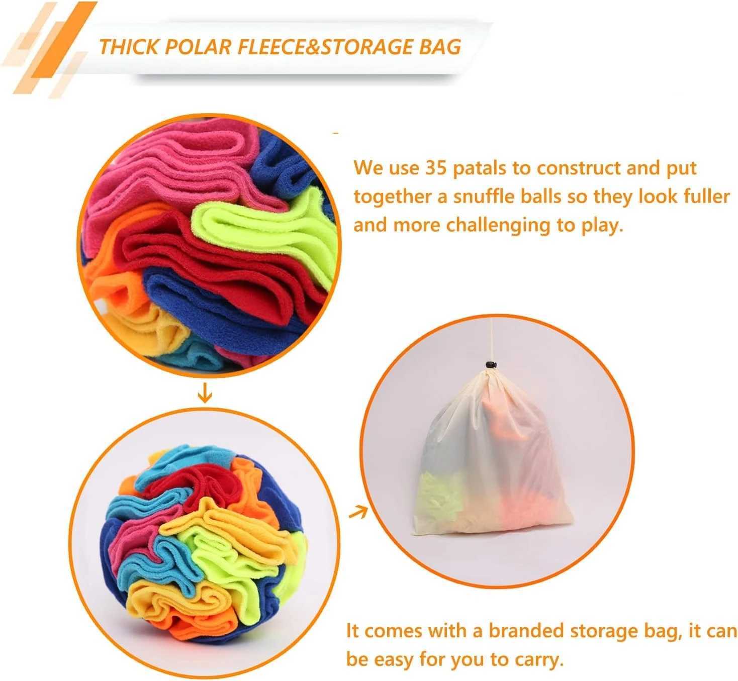 Interactive Dog Toys Snuffle Ball for Dogs Encourage Natural foraging skills Snuffle Ball Dog Toys Treat Ball for Large L251103