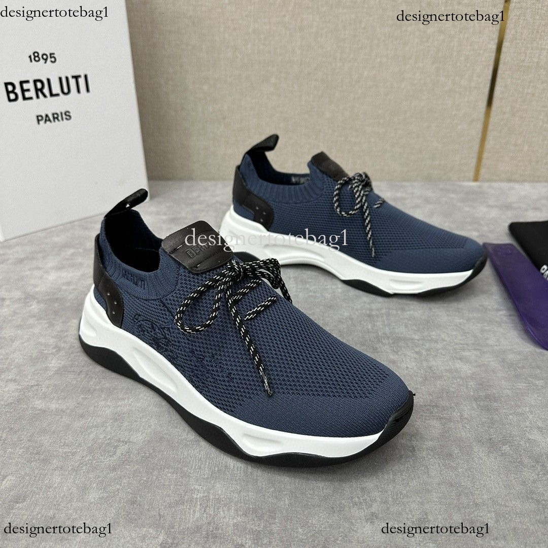 New Low-Top Sneakers with Hidden Pattern, Knitted Breathable Men's Shoes, Flyknit Comfortable Export Casual Shoes for Delivery with box