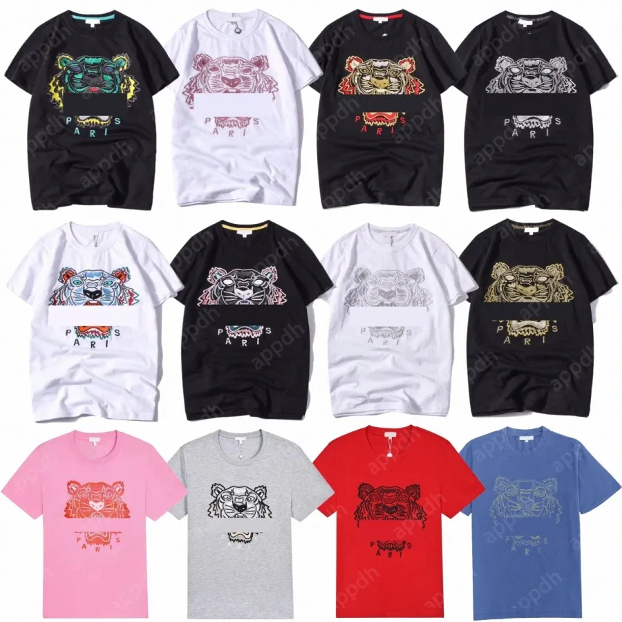 Mens Designer shirt Embroidery t shirt crew neck shirts Trend size dh