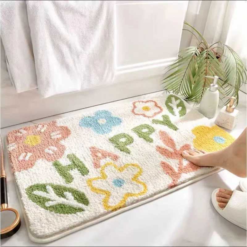New imitation cashmere floor mat bathroom thickened absorbent non-slip carpet C251103