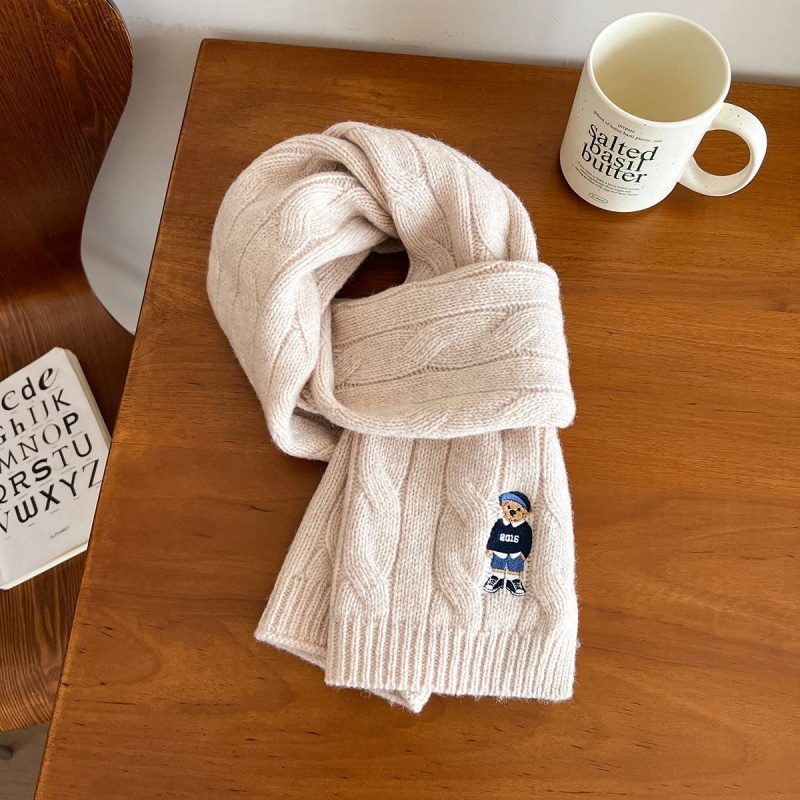 designer scarf luxury shawl Knitted woolen Microblog Woolen scarfs Twisted Little Bear British Retro Style shawl provide warmth Microblog EXW2511033