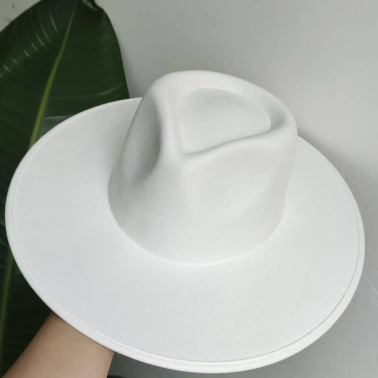 Suede Top Hat 95cm Wide Brim Fedora Men Women Felt Jazz Hats Classic Church Fedoras Chapeau Sombrero Mujer 251031