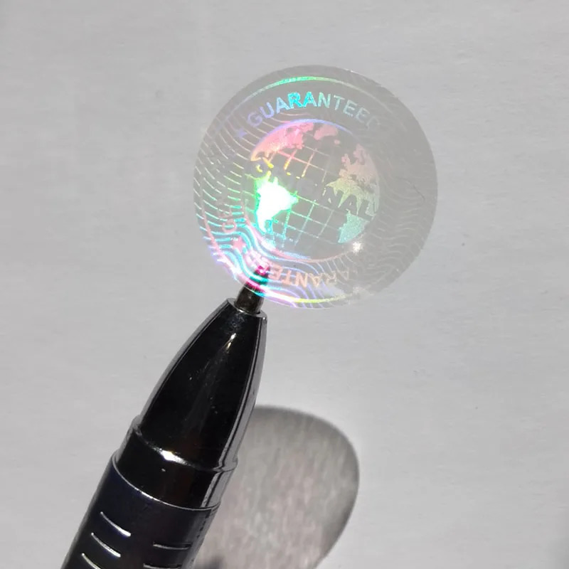 290pcs 20mm Diameter Round Transparent Hologram Orignal Sticker Genuine Guarranteed Avoid Open Tamper Proof Clear Label Seal 250402