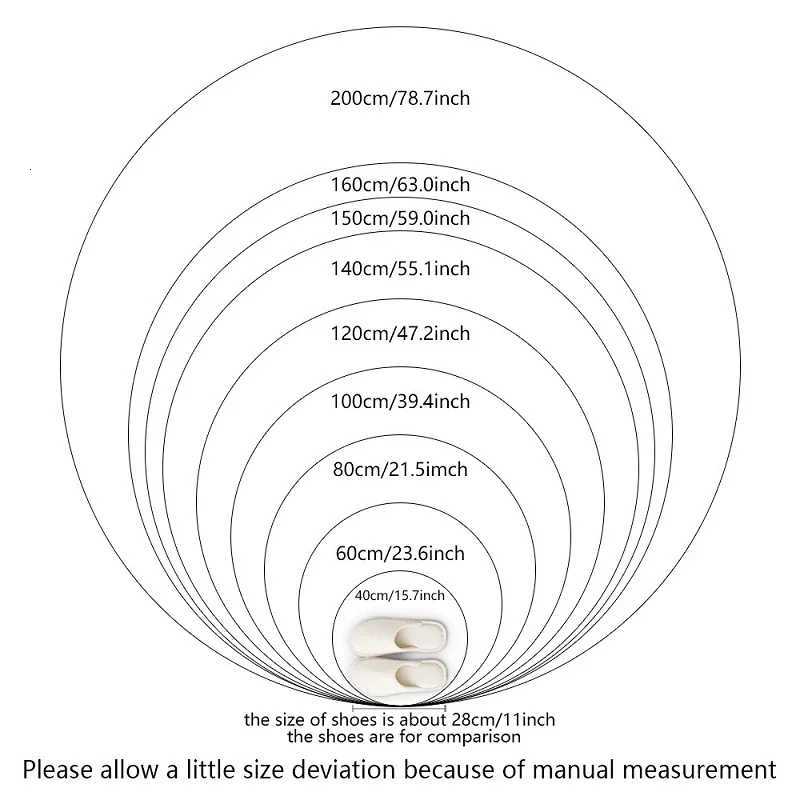 VIKAMA Pink Ins Wind Round Faux Cashmere Carpet Living Room Bedroom Checkroom Dresser Applicable Senior Sense C251103