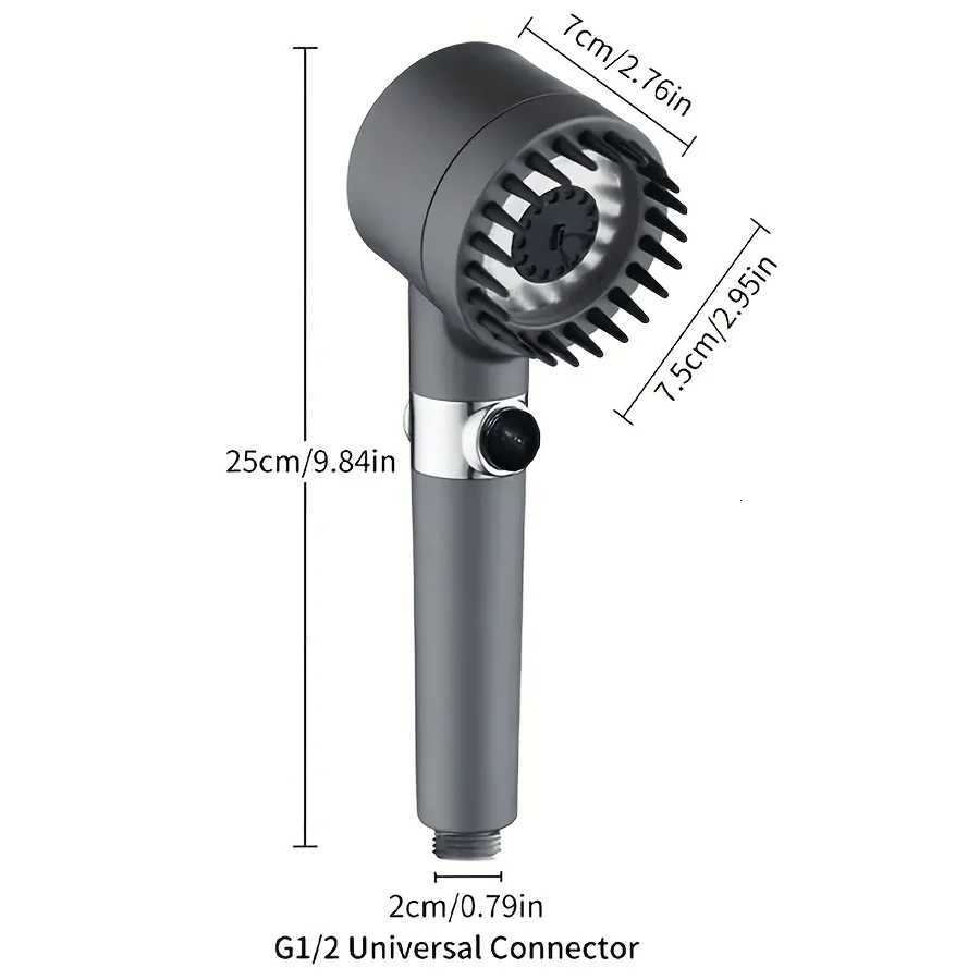 HighPressure Handheld Shower Sprayer with 3 Modes 360 Adjustable Detachable Shower Pause Button WaterSaving Design fo Y251103