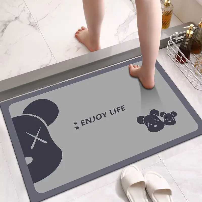 Diatom mud floor mat bathroom toilet special floor mat toilet bath shower door mat water absorption quick drying non-slip carpet C251103