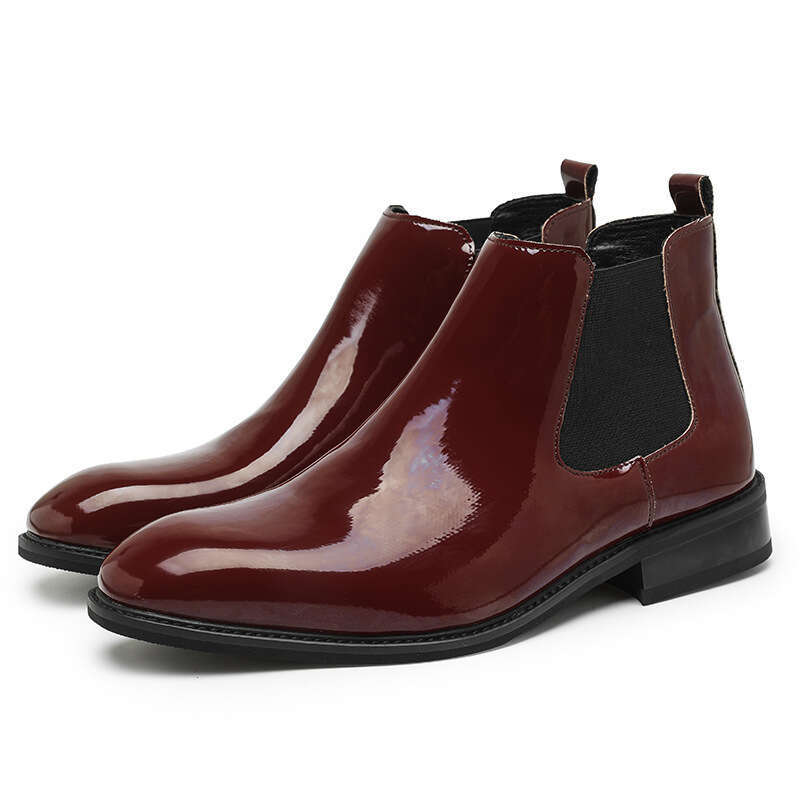 2024 shoes in plus size, new casual boots, fashionable men's foot covers, business leather shoes, shiny and pointed