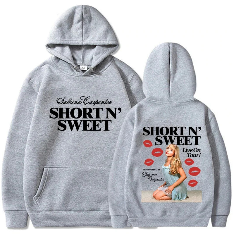 Sabrina Carpenter Short N Sweet Live on Tour 2025 Hoodie Fashion Unisex Harajuku Women Hoodies Autumn Winter Vintage Pullovers 250403