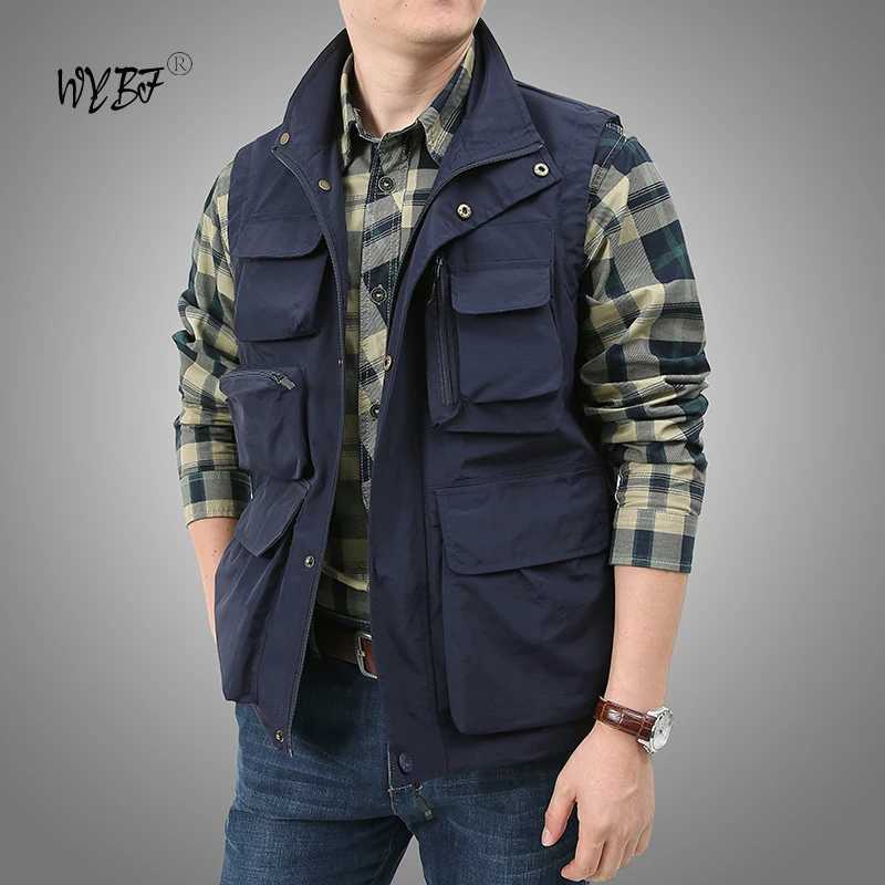 Summer New Pockets Men US Tactical Hiking Fishing Vest Mens Photographer Waistcoat Mesh Cargo Camping Climb Jacket Tool Vest X250403