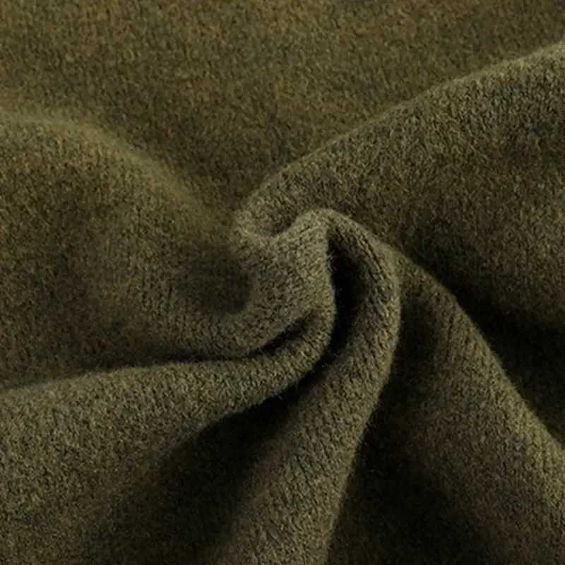 Autumn Winter Thick Warm Sweater Coat Mens Round Neck Knitted Cardigan Single-breasted Solid Sweater Casual Loose Coat MenT251103