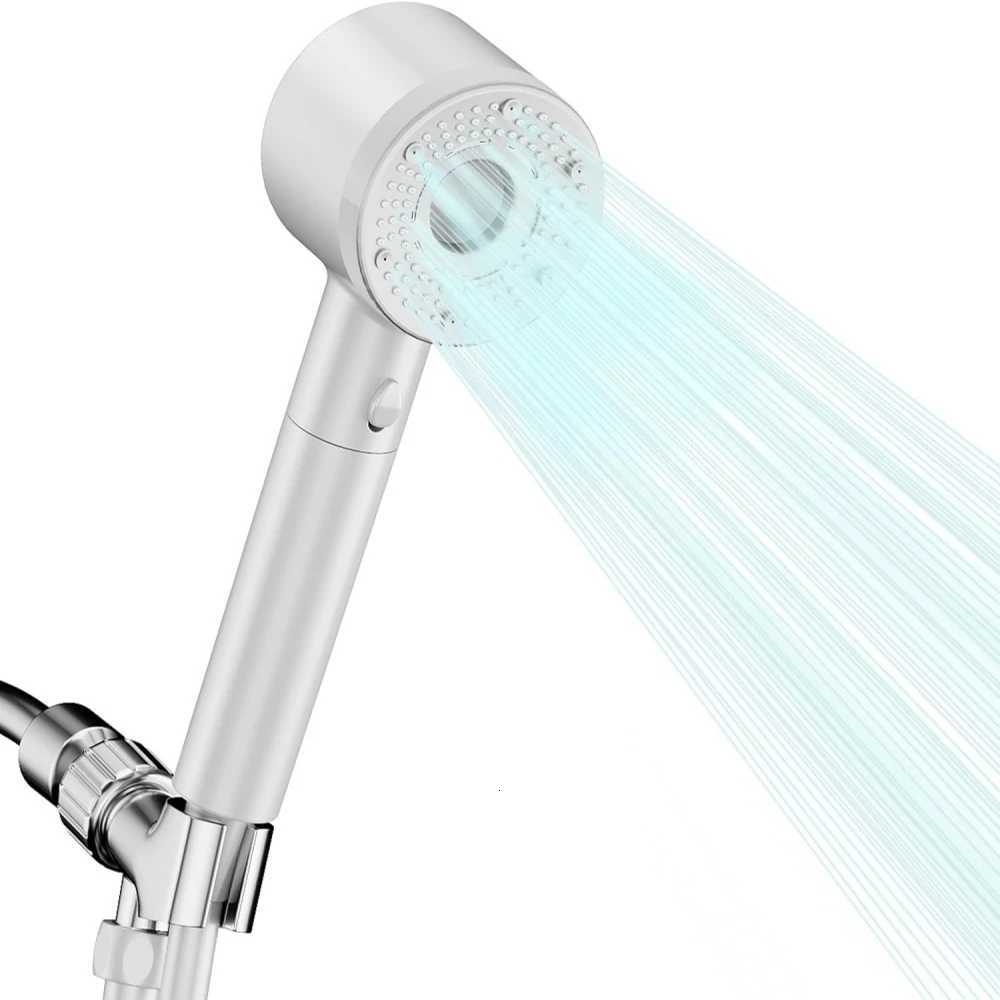 5 Modes One Key Stop Watersaving Shower Handheld Large Flow Highpressure Shower Nozzle with Filter Bathro Shower Y251103