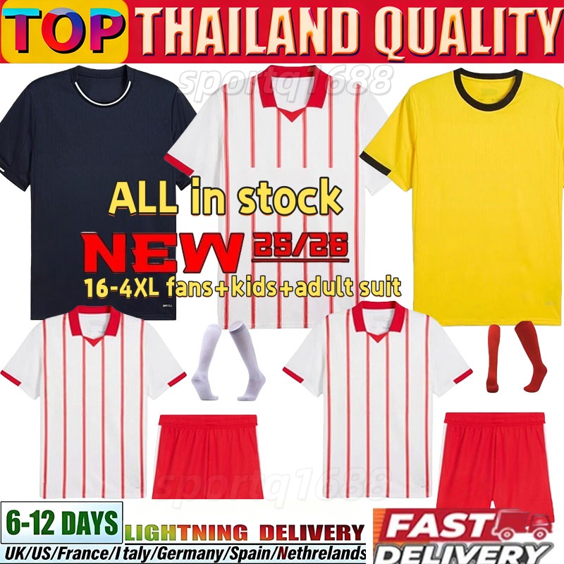 25 26 Soccer Jersey STUANI 7 VANAT 19 Home Away Third 25 26 S-4XL football shirts Men Kids Kits adult suits BRYAN ABEL RUIZ Kit DANJUMA TSYGANKOV ASPRILLA MIOVSKI