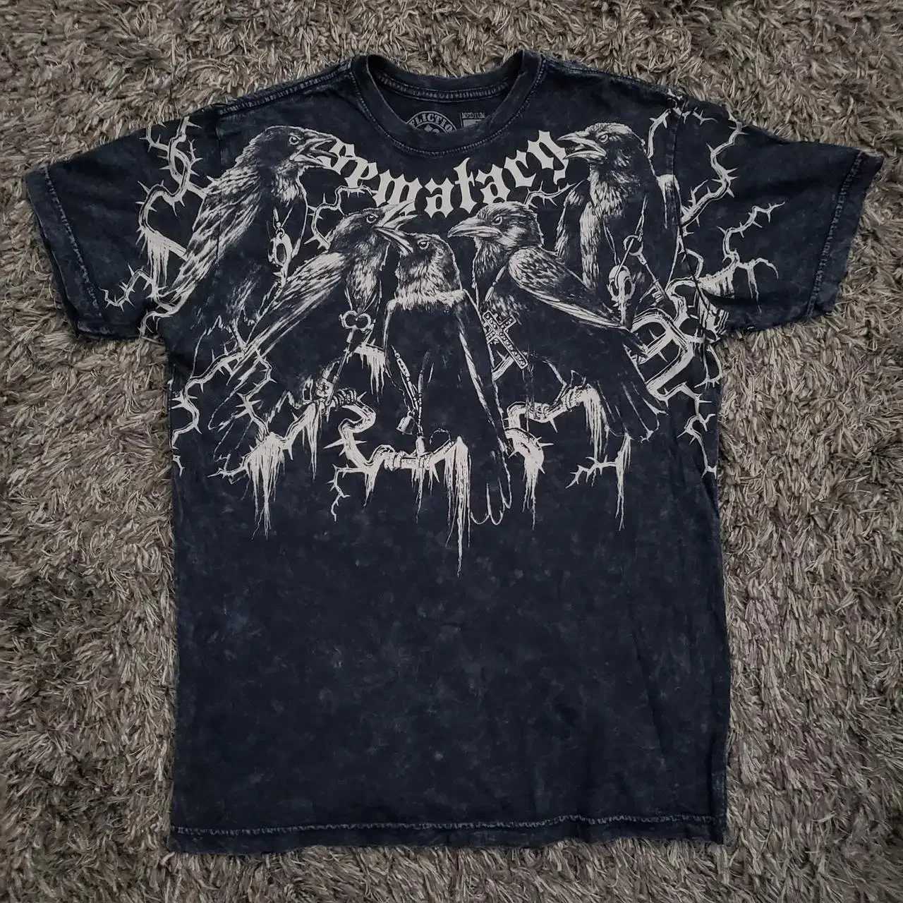 Retro Punk Hip Hop Graphic Print Oversized T Shirt 2000s T shirt Clothes Mens new Round Neck Cotton Short Sleeve Top X250613