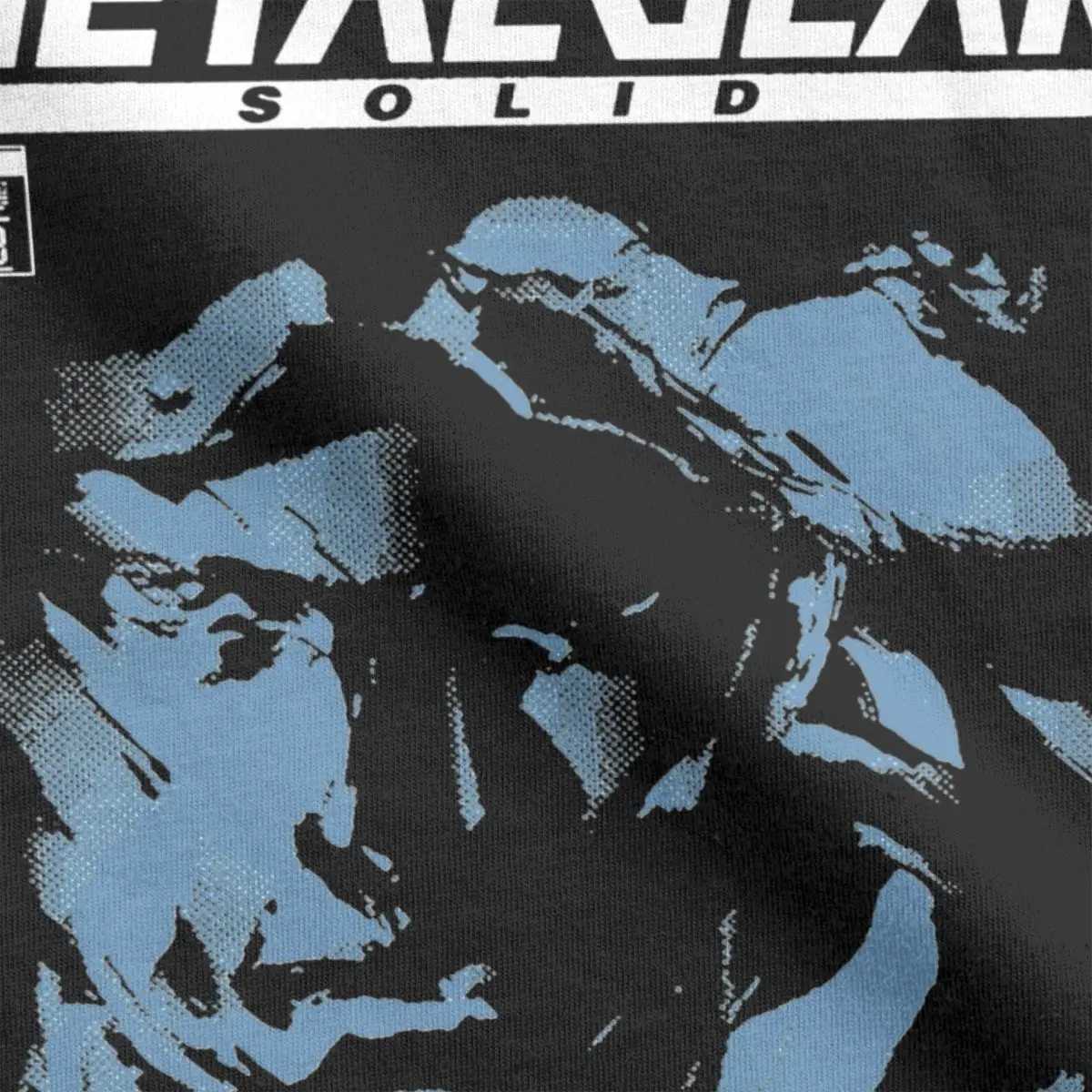 Men Women MGS1 Solid Snake Game T Shirt Metal Gear Cotton Tops Funny Short Sleeve O Neck Tees Classic T-Shirts X250403