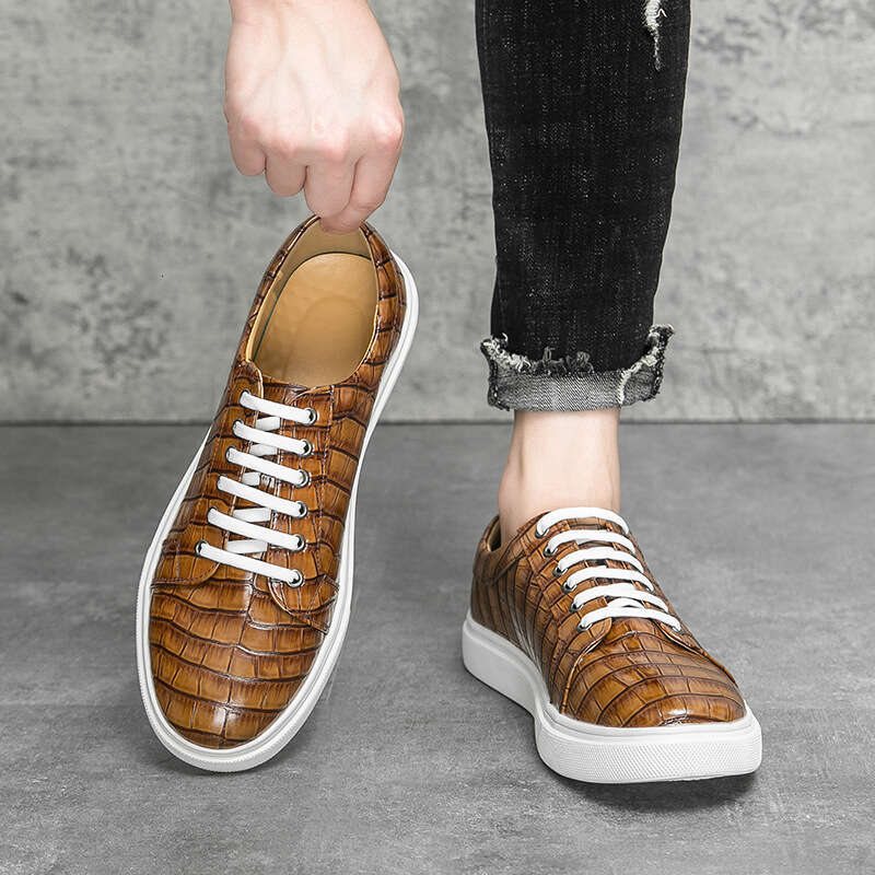 Large board for men 2024 Spring and Autumn new style trendy set feet casual office men's shoes size 38-46