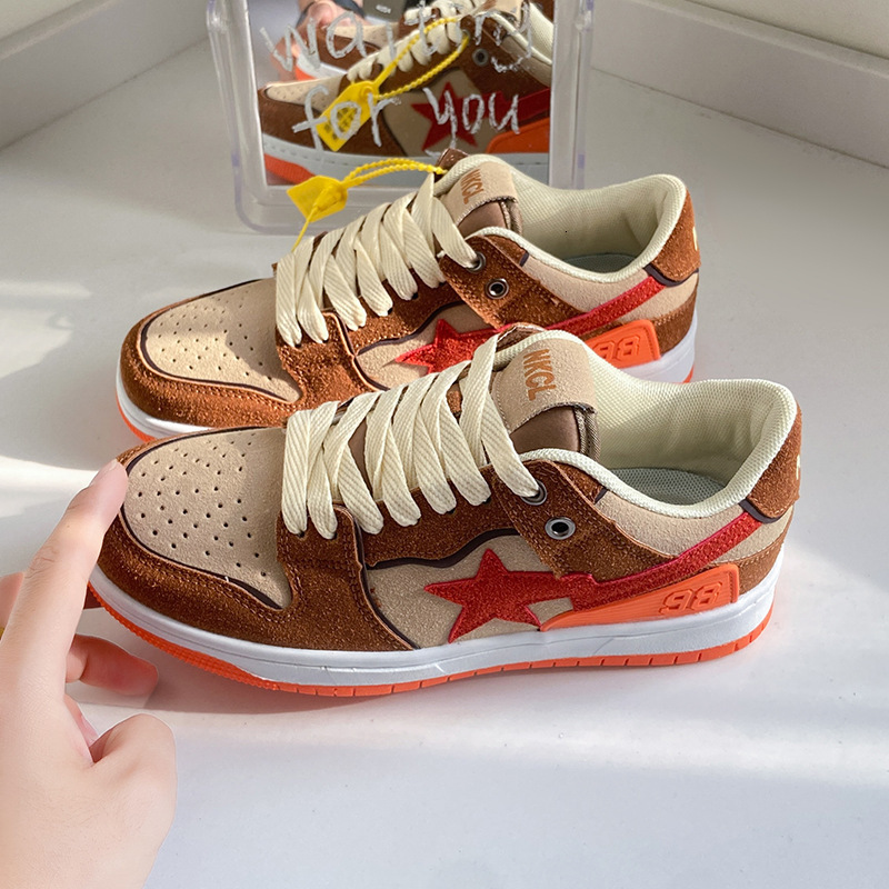 Designer Sneakers Student Training Thick-Soled Couple Casual Sports Skateboard Shoes Trendy Shoes Men Women