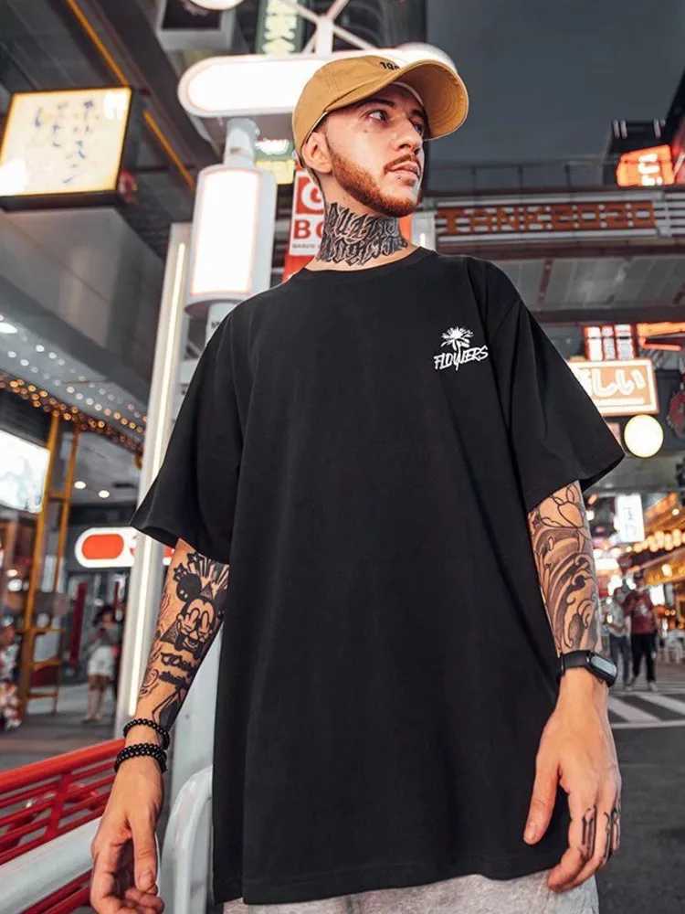 Summer New Casual Loose T-shirt Short Sleeved Mens Fashion Loose Printing Large 8XL Hip Hop Couple Wear Half Sleeve Cotton Top X2504032
