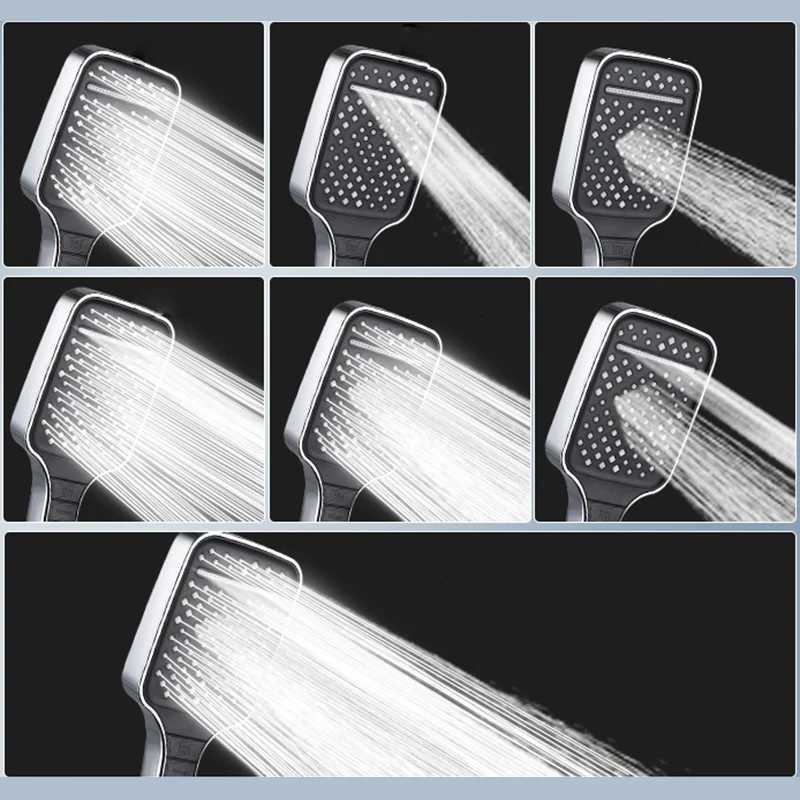 7speed Booster Handheld Highquality Shower Household Large Panel Filter Shower Set Y251103